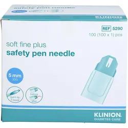 Klinion Soft Fine Plus Safety Pen Needle 30G 5Mm 100 ST
