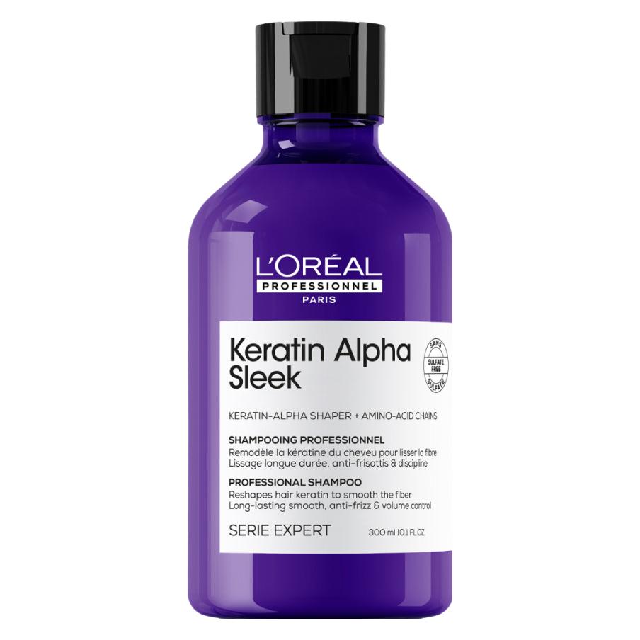 L'Oréal Professionnel Keratin Alpha Sleek Shampoo (Flüssiges Shampoo, 300 ml) (3474637335748)