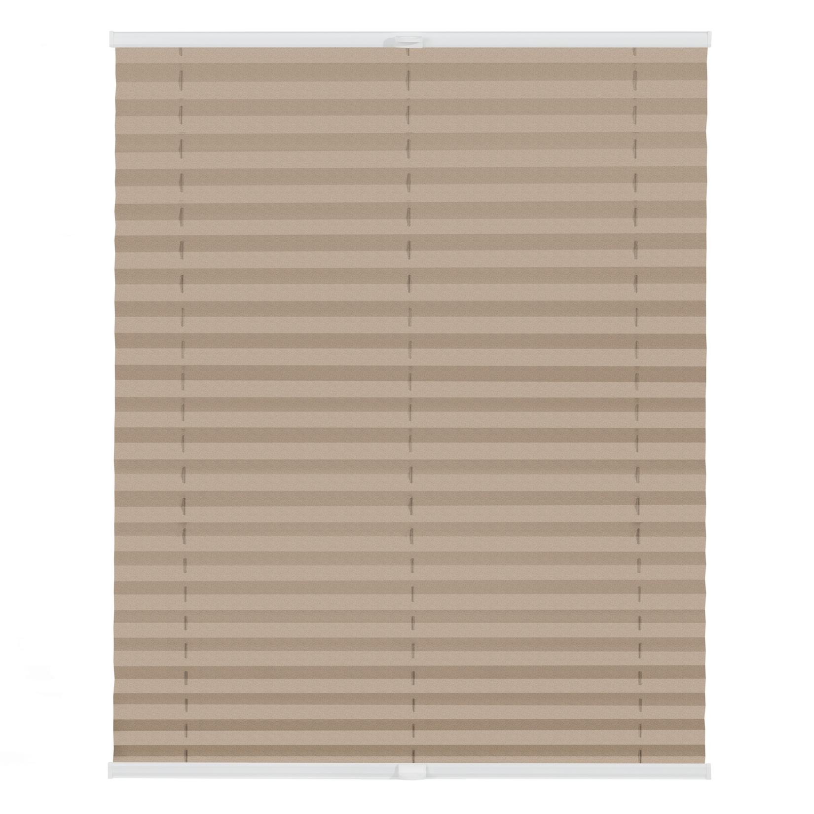 Lichtblick Plissee Klemmfix, ohne Bohren, verspannt, Verdunkelung - Beige