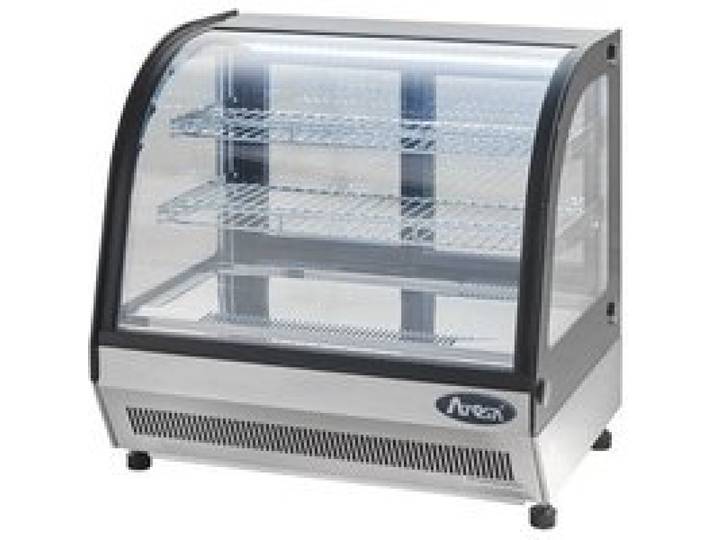 Vitrine Réfrigérée à Poser - Vitre Bombée - 110 Litres - Atosa