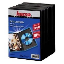 Hama DVD Jewel Case with foil - DVD Jewel Case - Kapazität: 1 DVD - Schwarz (Packung mit 10) 00051276