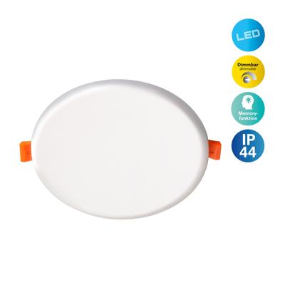 NÄVE LED Einbauleuchte "Suma", weiß, 1, Ø 15,5cm H: 3,2cm, 1 Stk., Leuchten, Lichtfarbe warmweiß, dimmbar