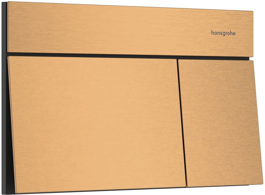 Hansgrohe iFrame Element E Betätigungsplatte für 2-Mengen-Spülung, Brushed Bronze, 66003140 66003140