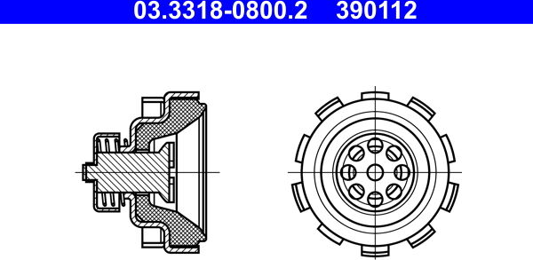 Ate Vordruckventil, Trommelbremse 03.3318-0800.2 Für Daf Vaughall Steyr Mercedes Man