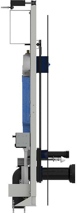 Ideal Standard WC-Element R0145A6 72,5x24x165,5cm, Betätigung vorne, schwarz
