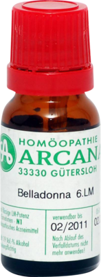 ARCANA Dr. Sewerin GmbH & Co.KG BELLADONNA LM 6 Dilution 10 ml 02600885