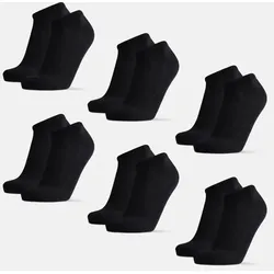 BAMBOO KURZSOCKEN - Schwarz - 6-Pack