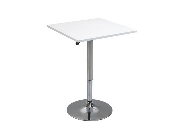 FELIXLEO Barhocker Höhenverstellbarer Bartisch, 360° drehbar, kratzfeste Füße, Weiß (1 St)