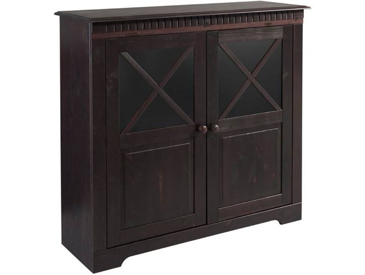 Lisa - Armoire Avec 2 Portes En Pin Marron