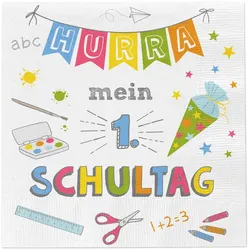 Servietten HURRA SCHULE (BHT 33x33x2 cm) - BHT 33x33x2 cm