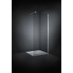 Dansani Match Walk In Klarglas Satin alu matt - Duschkabine