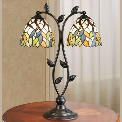 Touch of Class Bergamo Stained Glass Table Lamp Multi Bright , Multi Bright