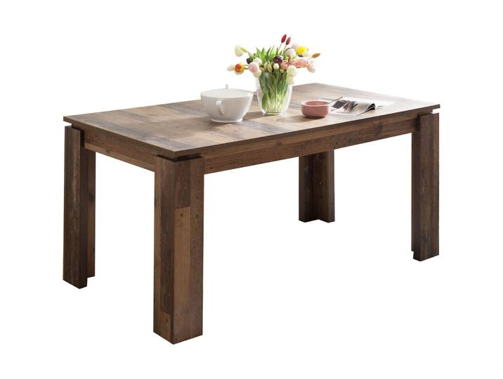 Esstisch Lazar holzfarben Holzwerkstoff B 200 T 90 cm