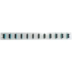 EFB SB-FP-12SC-D-V-OM3 Bestückte Frontblende mit 12 x SC Duplex Kupplung OM3 vertikal, grau SBFP12SCDVOM3