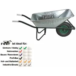 FORT   Agrarkarre 130 Liter, verzinkt