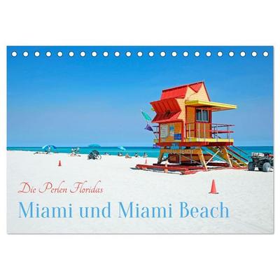 Miami und Miami Beach (Tischkalender 2026 DIN A5 quer), CALVENDO Monatskalender