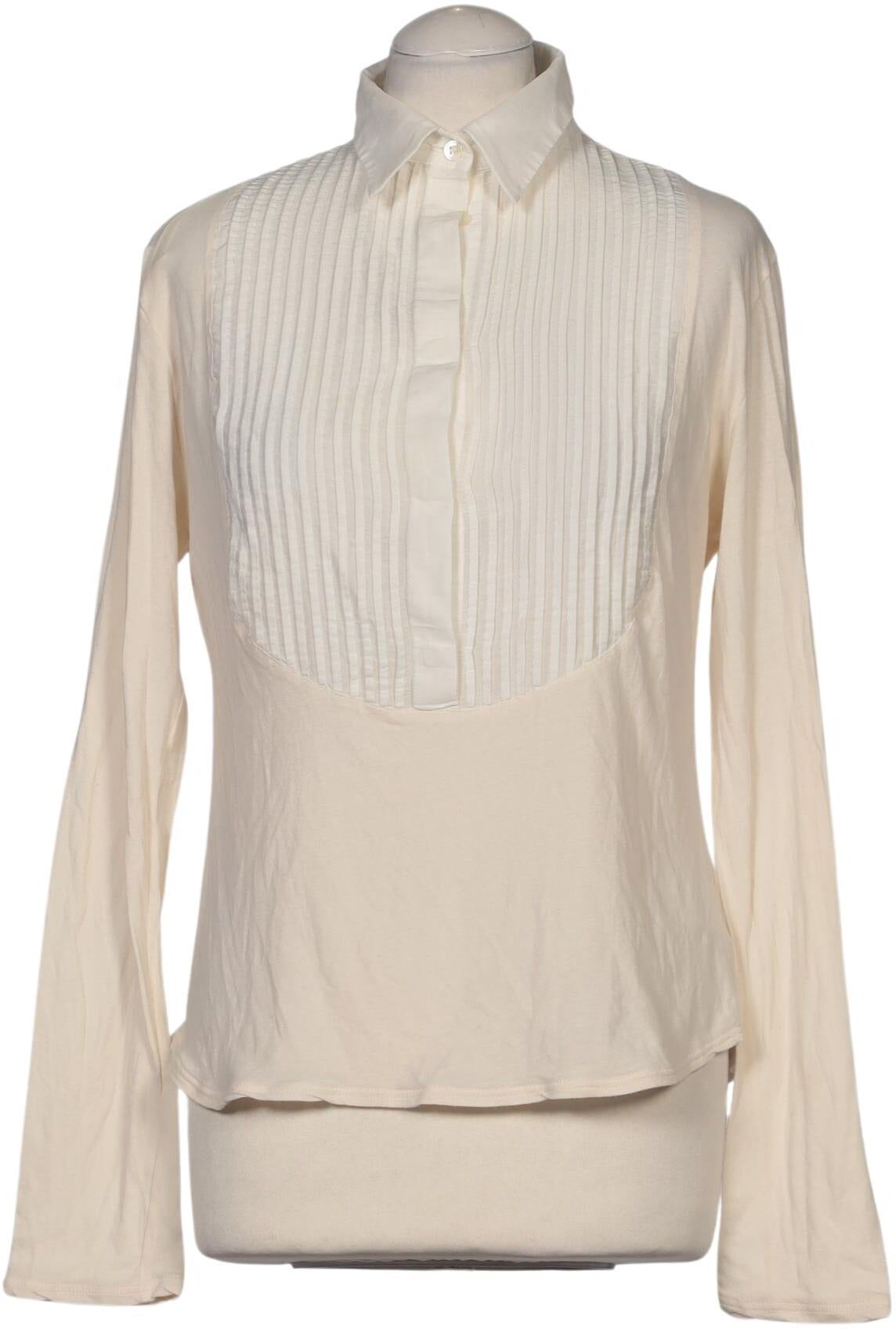 Wunderkind Damen Bluse, Cremeweiß, Gr. M, Baumwolle / Elasthan - Second Hand