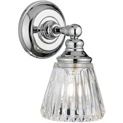 Elstead Lighting, Deckenleuchte, Keynes LED Wandleuchte G9 Poliertes Chrom Klar IP44 (300 lm, G9)