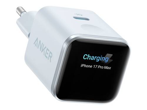 Anker Nano Charger 45W 1C Display blue Netzteil / Stromversorgung 45W USB-C USB PD Blau