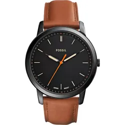 Fossil Quarz / 3 Zeiger Minimalist FS5305 - schwarz,braun - 44mm