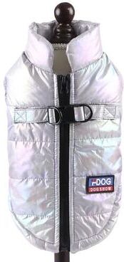 Inspired Finds Rainbow Gradient Winter Pet Vest For Small & Medium Dogs & Cats grey 2xl