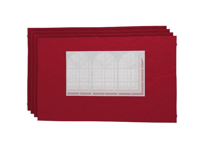 Seitenwände für Faltpavillon MELODY rot 4 Stk.