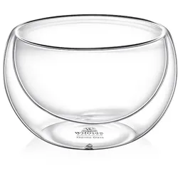 Wilmax England Wilmax Doppelwandige Glasschale 250 ml Transparent, 1er Set