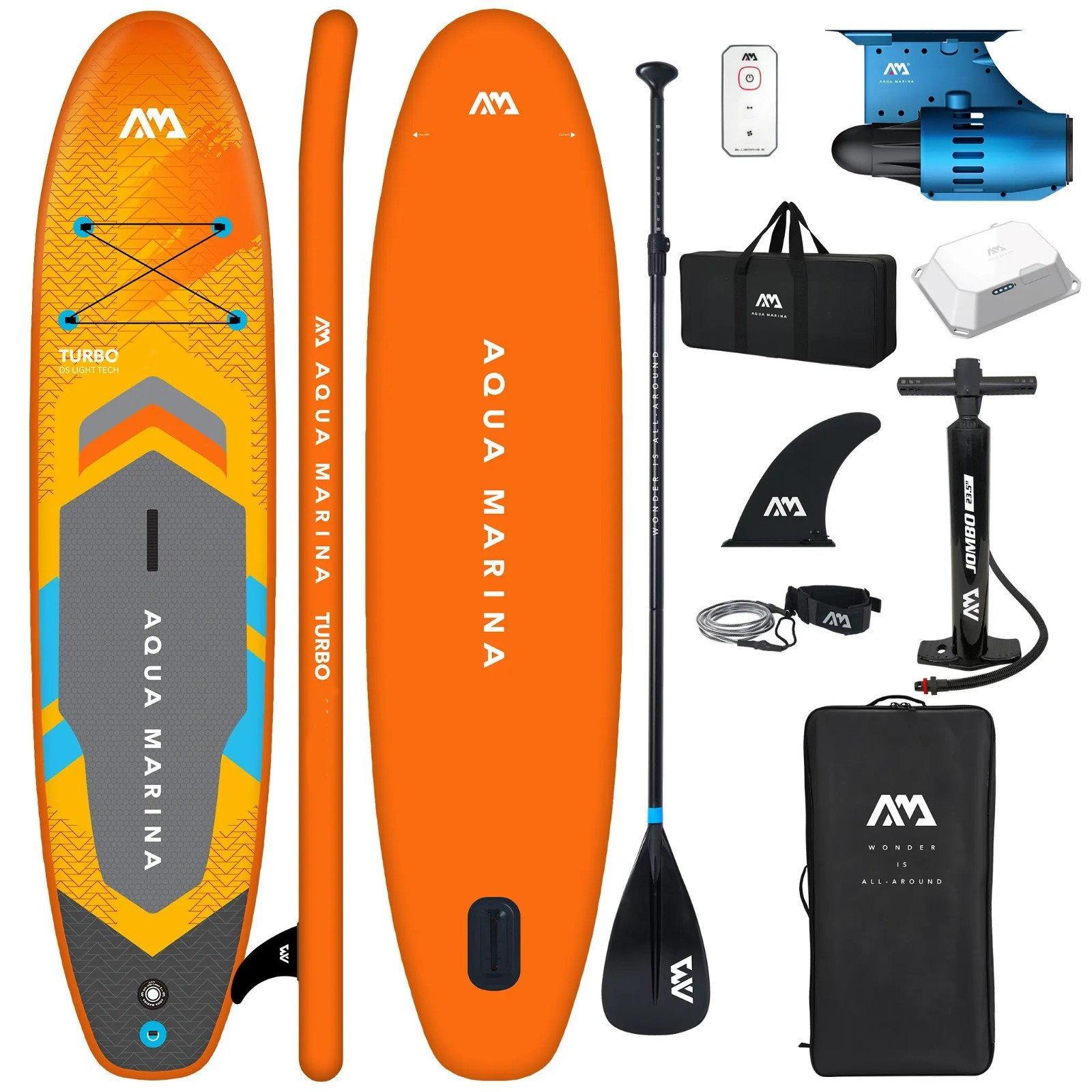 Aqua Marina Turbo GO SUP Board mit Bluedrive-S Motor Elektroantrieb - Groesse: 10.6 (320cm)