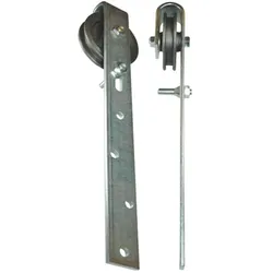 HBS Betz, Zubehör Türbeschlag, Schiebetorrolle mit Bügel 140 mm Stahl verzinkt 130 kg 14/17 mm