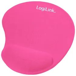 LOGILINK ID0027P - Mauspad mit Silikon Gel Handauflage, pink