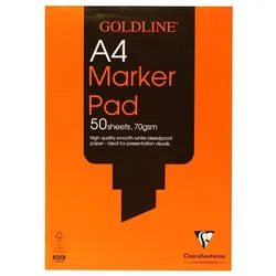 Clairefontaine 5x Goldline Marker Pad, Block geleimt, 50 Blatt A4 70g - GPB1A4Z