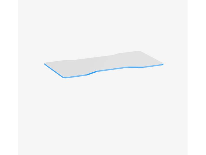 Gaming Tischplatte Weiß Cockpit Topweiß Ocean 1600 x 800 x 19 mm