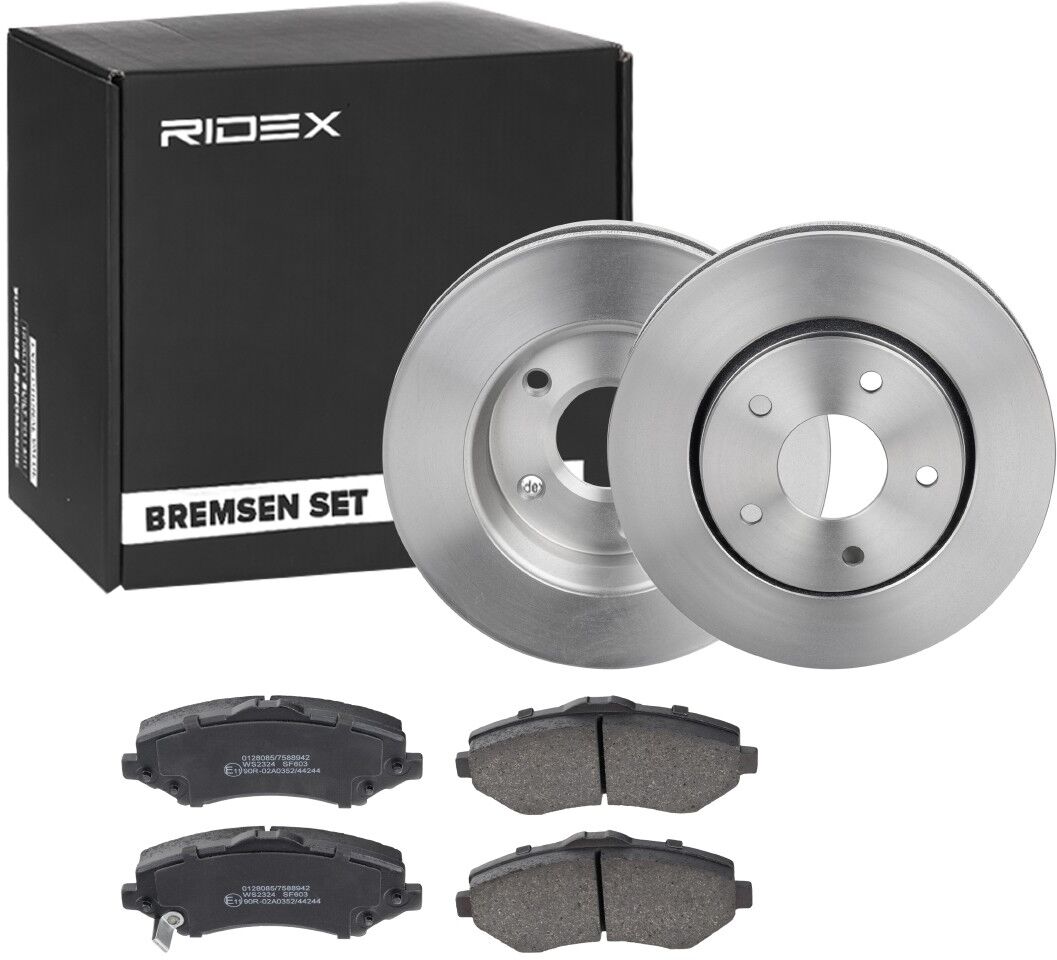 RIDEX 3405B1207 Bremsscheiben und -beläge