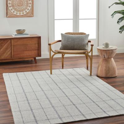 Livabliss Azalea Handmade Wool & Viscose Plaid Area Rug