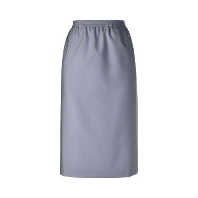 Midirock GOLDNER "Reiserock mit Rundumdehnbund", Damen, Gr. 52, silber (silbergrau), Obermaterial: 100% Polyester PES., normal, Röcke, Ohne