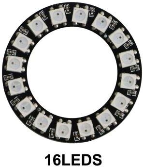 Uplifted Finds WS2812B Addressable RGB LED Pixel Ring Kit 16 Leds Black