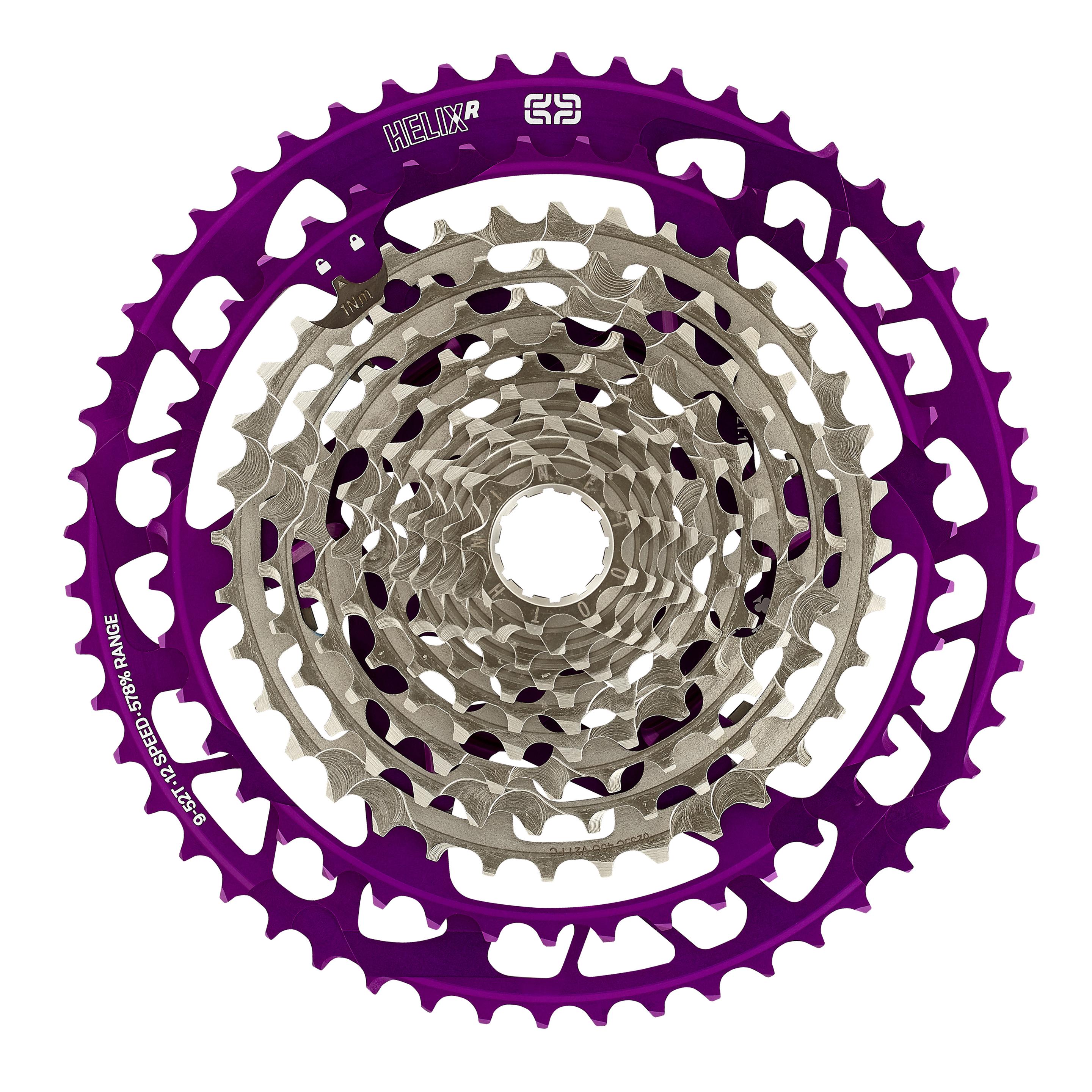 e*13 Helix Race 12-fach Aluminium Ritzel, 43-52 Z., eggplant (52) (34358434)