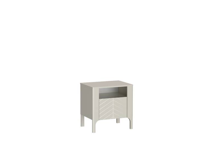 Masseno Nachttisch ALICANTE Nachtschrank Beistelltisch für Schlafzimmer 54 x 57 x 40,5 cm Kaschmir