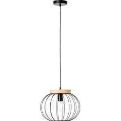 Brilliant  Sorana  Pendelleuchte  1flg  schwarz/holzfarben
