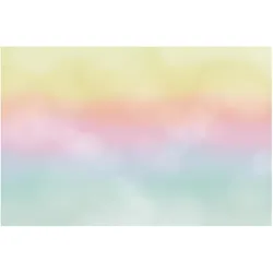 FOTOTAPETE Regenbogen Wasserfarben 384/255 cm