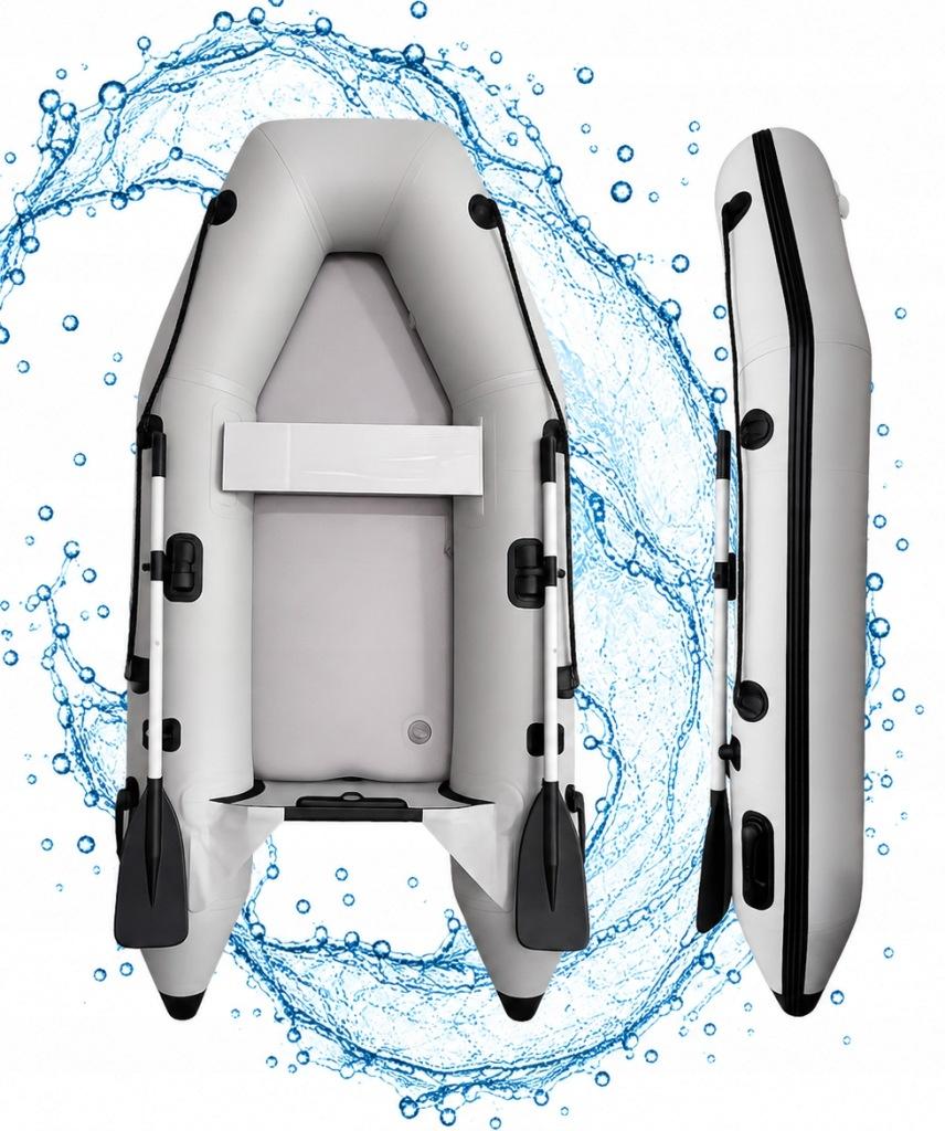Aufblasbares 2 Personen Boot 250 x 135 cm Set mit Paddeln und Pumpe Platan Sofa