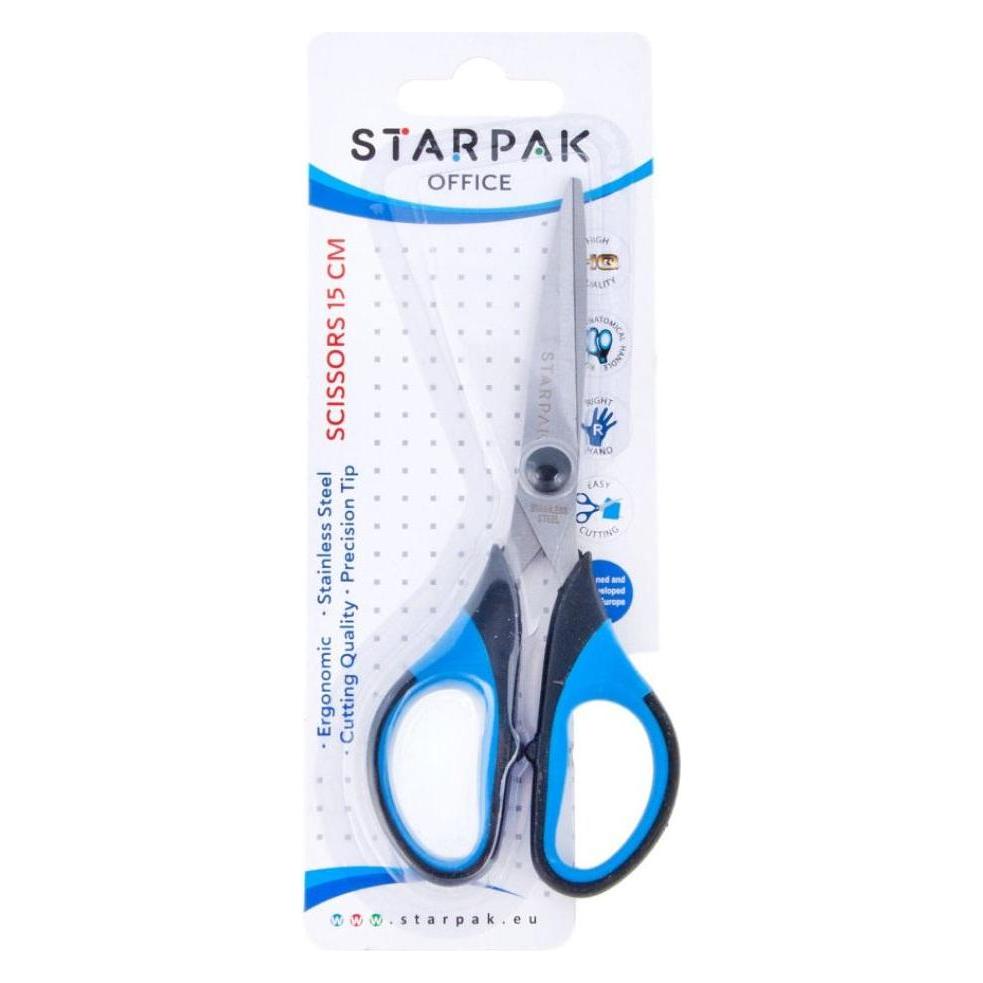 Starpak Metallschere 150 Gummi-Blistergriff (14 cm) (42932944)