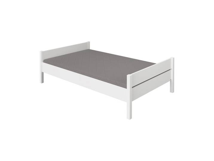 Paidi Bett, Weiss, Holzwerkstoff, 120x200 cm, Blauer Engel, Goldenes M, Schlafzimmer, Bett, Einzelbetten