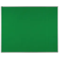 Textiltafel ekoTAB mit Alurahmen, 1500 x 1200 mm, grün