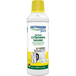 Heitmann Zitronensäure pure 10355210000, flüssig, zum Entkalken, biologisch abbaubar, 500 ml