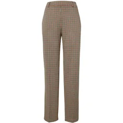 Tchibo - Komfort-Palazzohose mit Hahnentritt-Jacquard - Damen - Gr. 44 - weiß/jacquard