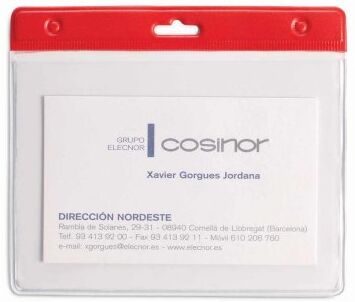 Porta Badge Alter in PVC Trasparente 11x9,5cm Personalizzate o neutre