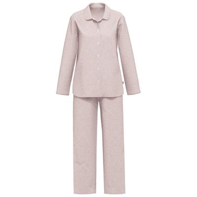 Schlafanzug SEIDENSTICKER "Damen Pyjama Lang bodywear", Damen, Gr. 36, rosa, Homewear-Sets Schlafanzug