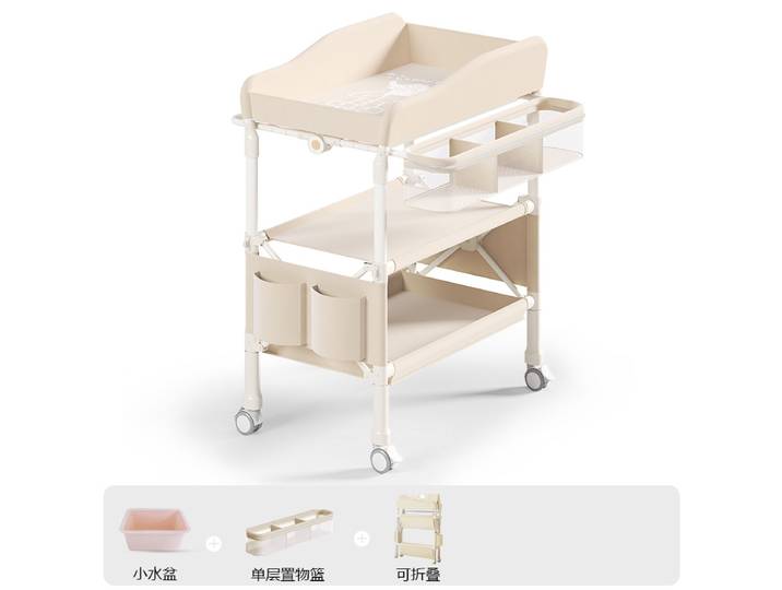 Table à couches Table de soins pour bébé Portable multi-fonction pliable bain lit de bébé à langer Table tactile