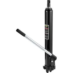 VEVOR Hydraulischer langer Rammheber, 3 t Kapazität, mit Einzelkolbenpumpe und Gabelkopfsockel, manueller Hubarbeitsbühnenheber mit Griff, für Garagen-/Ladenkräne, Motorhebevorrichtung, schwarz